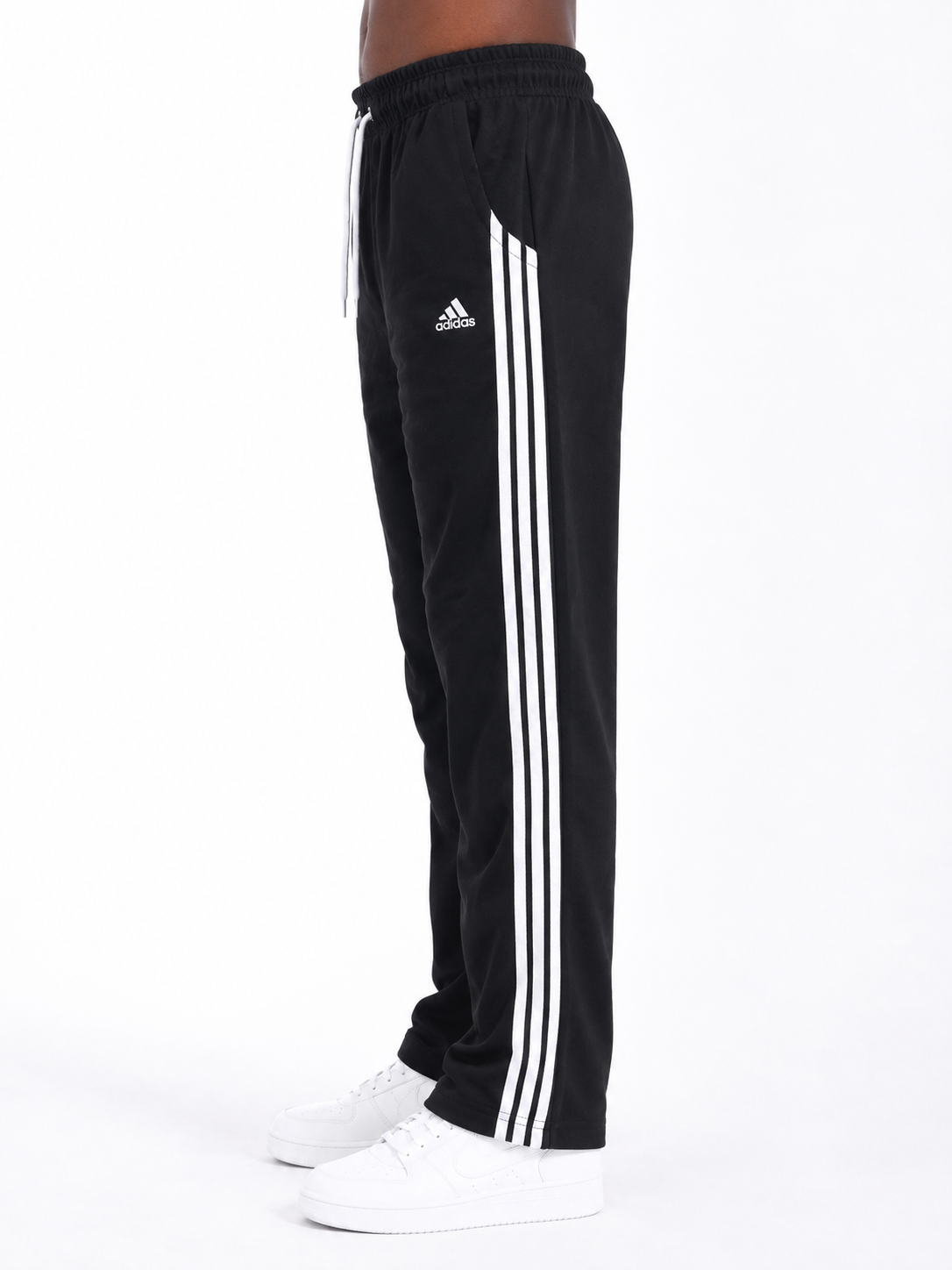 Black 3-Strip Oversized Pants