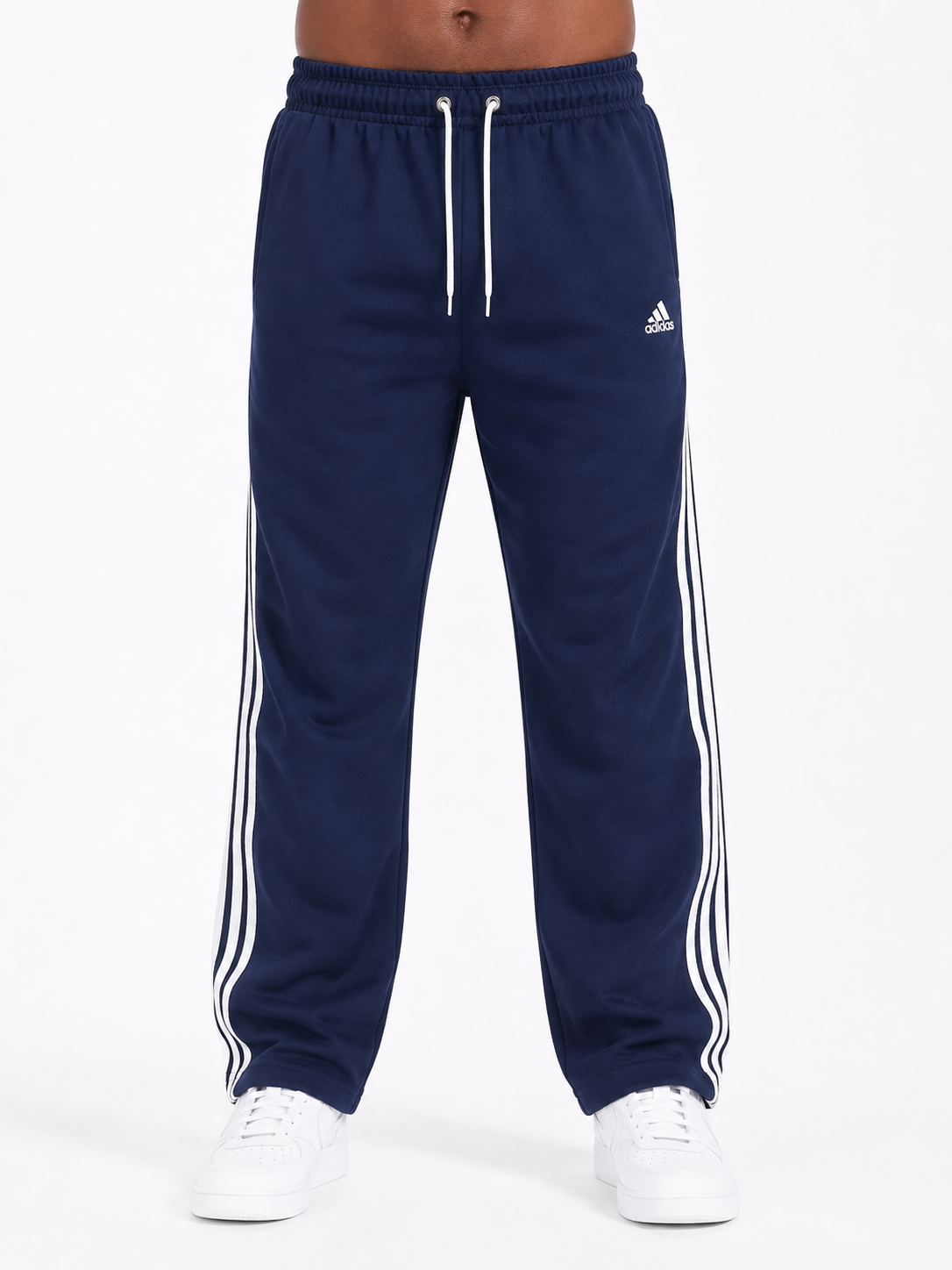 Blue 3-Strip Oversized Pants
