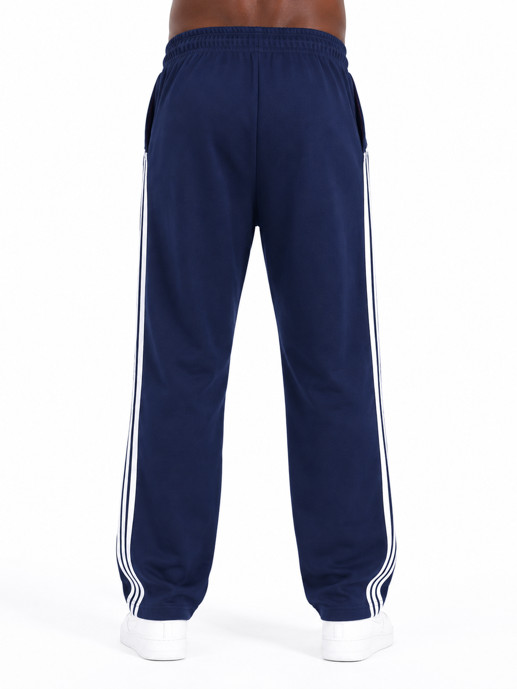 Blue 3-Strip Oversized Pants