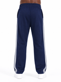 Blue 3-Strip Oversized Pants
