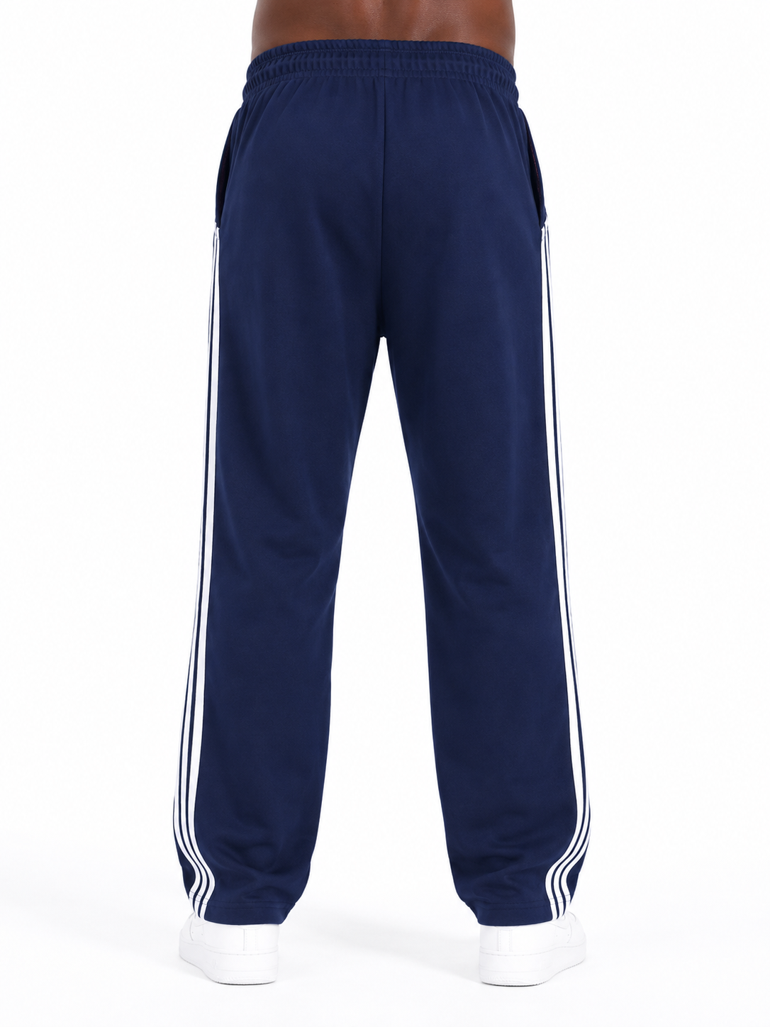Blue 3-Strip Oversized Pants