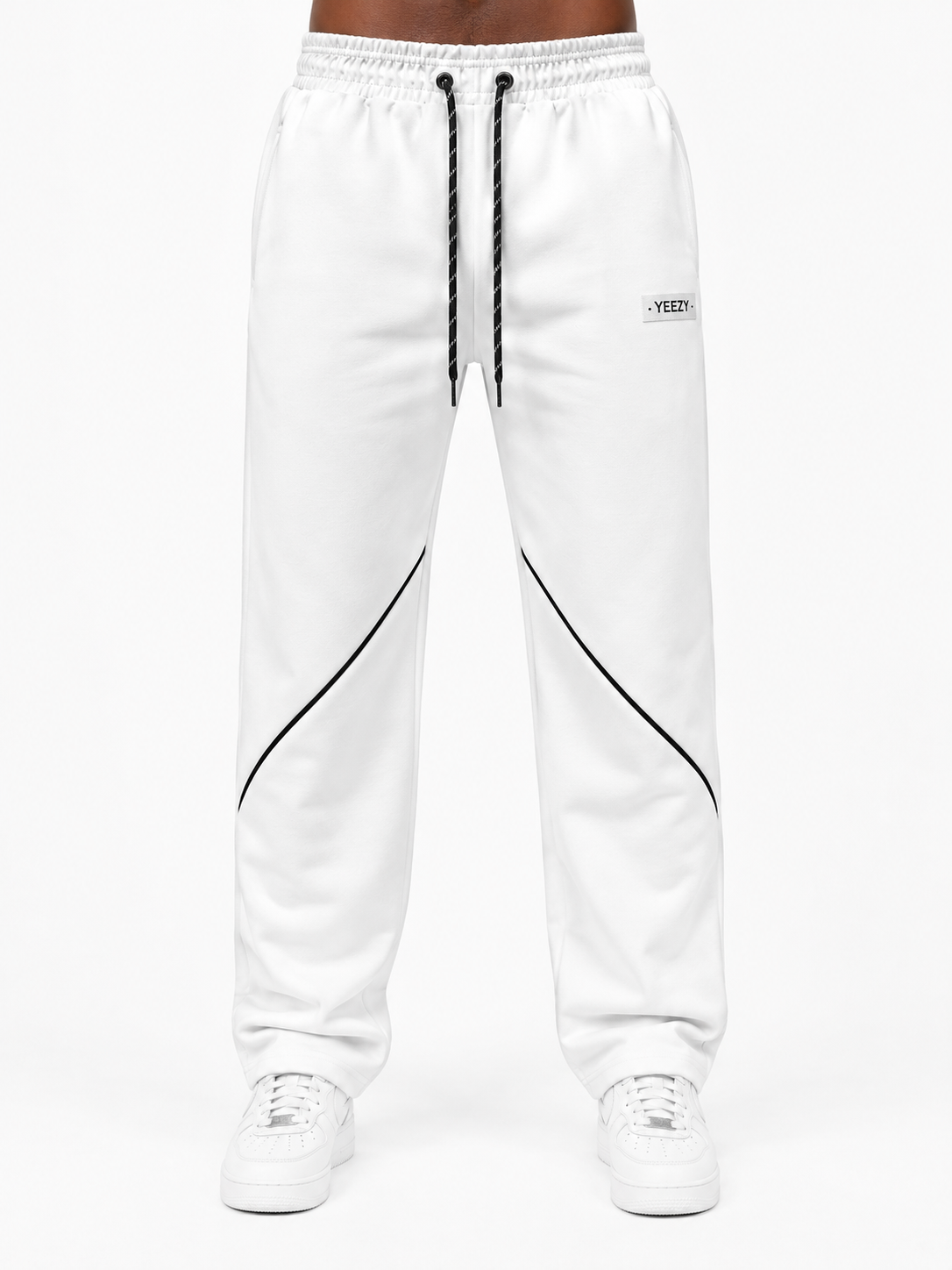 White Yeezy V1 Oversized Pants