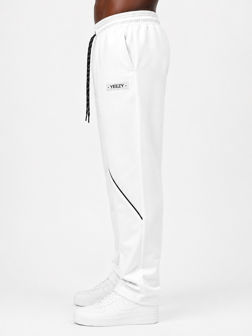 White Yeezy V1 Oversized Pants