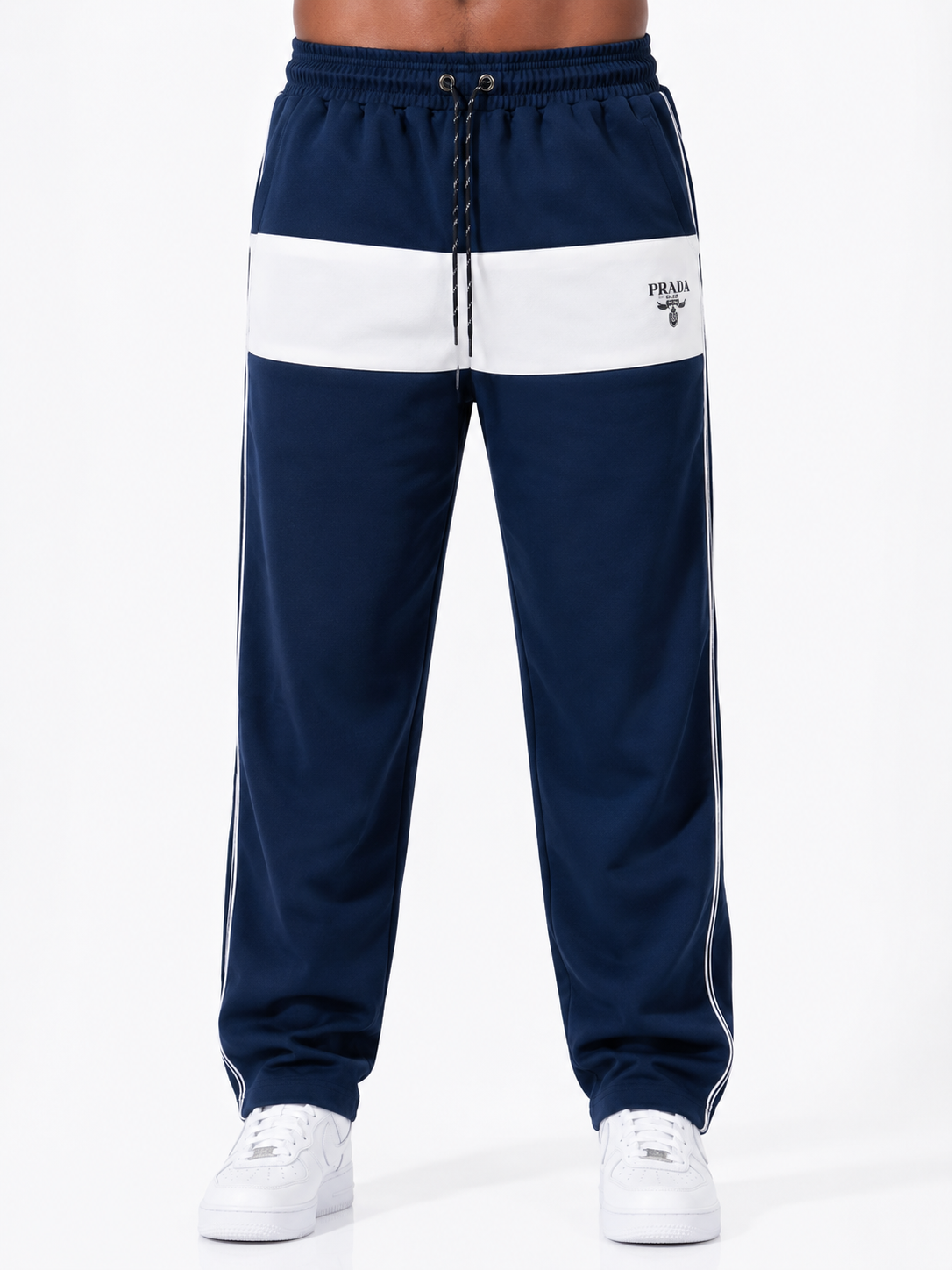 Blue Prada Oversized Pants