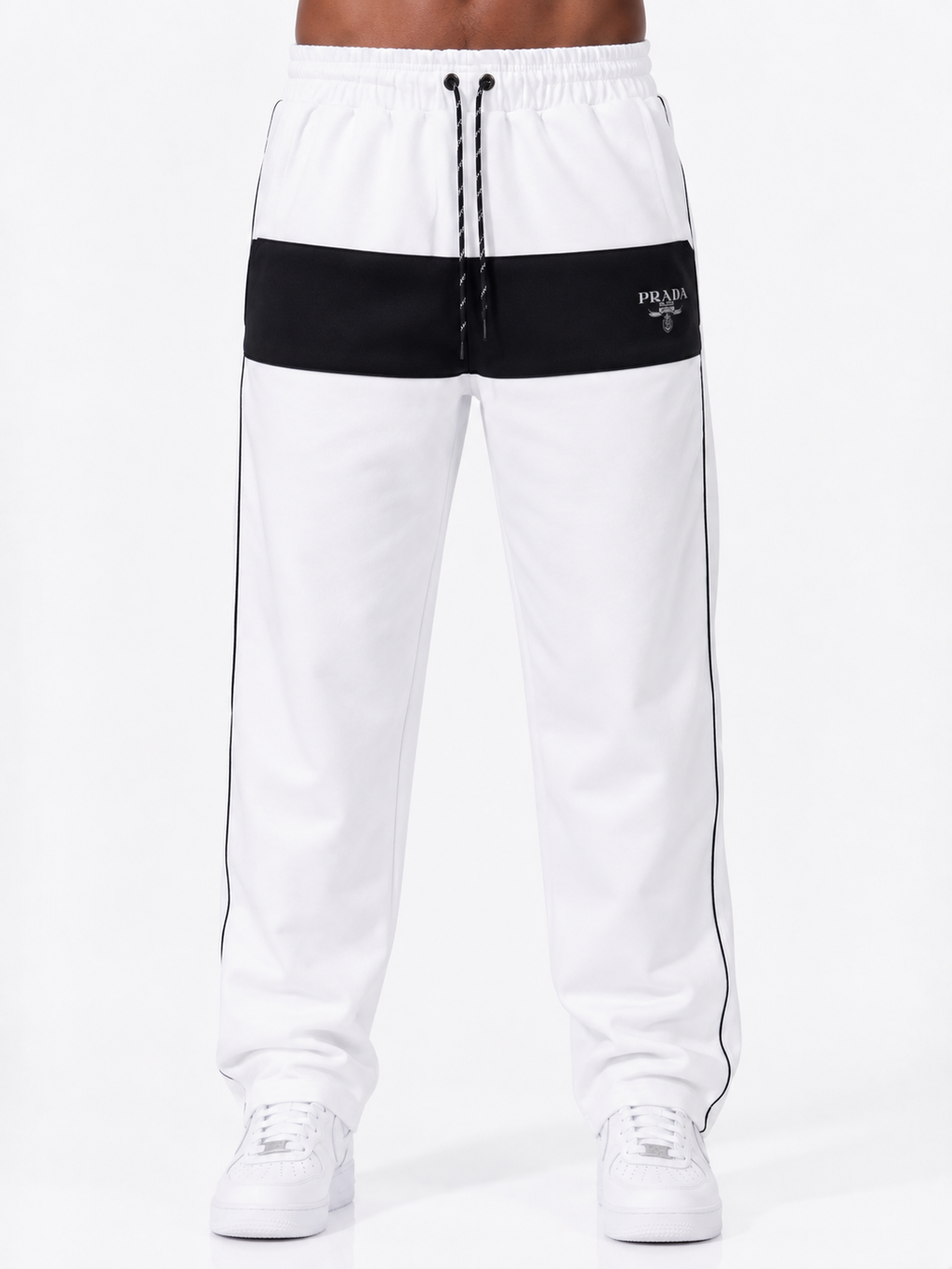 White Prada Oversized Pants