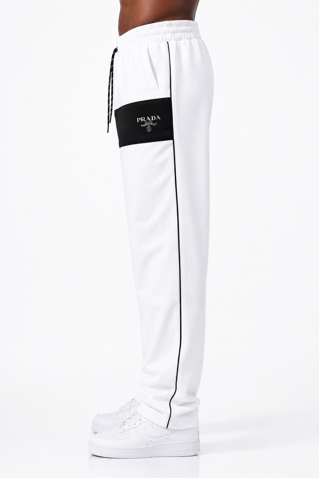 White Prada Oversized Pants