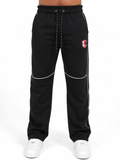 Black Hash Oversized Pants