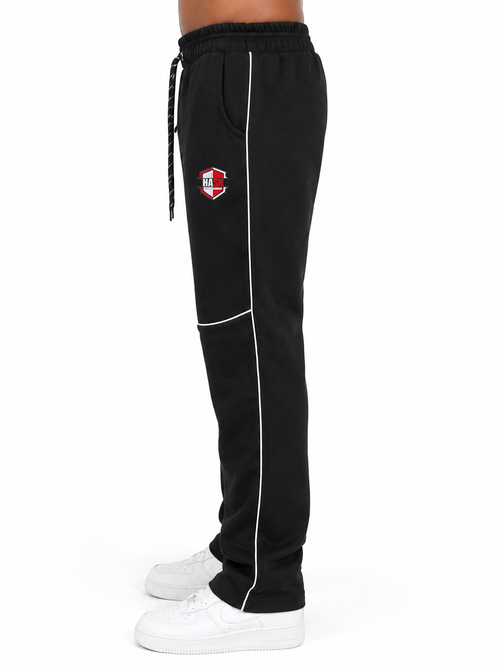 Black Hash Oversized Pants