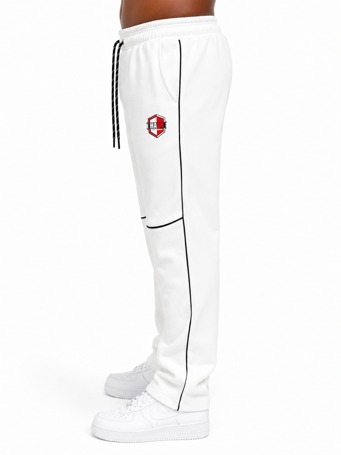 White Hash Oversized Pants