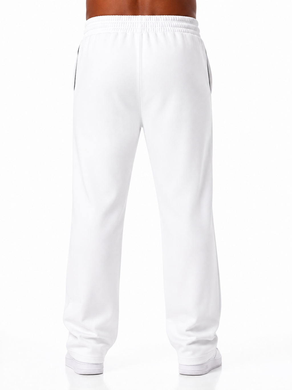White Balenciaga Oversized Pants