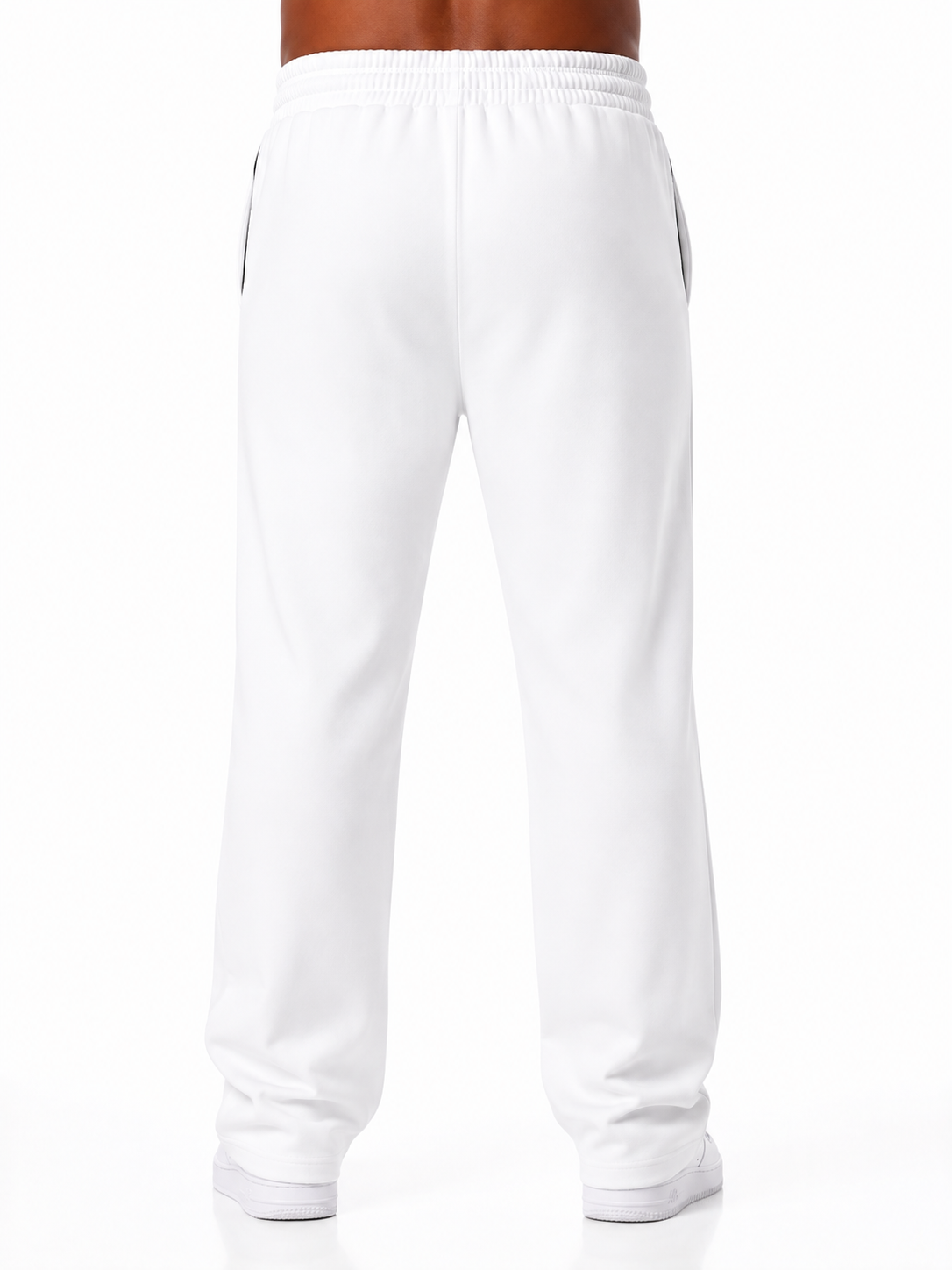 White Balenciaga Oversized Pants